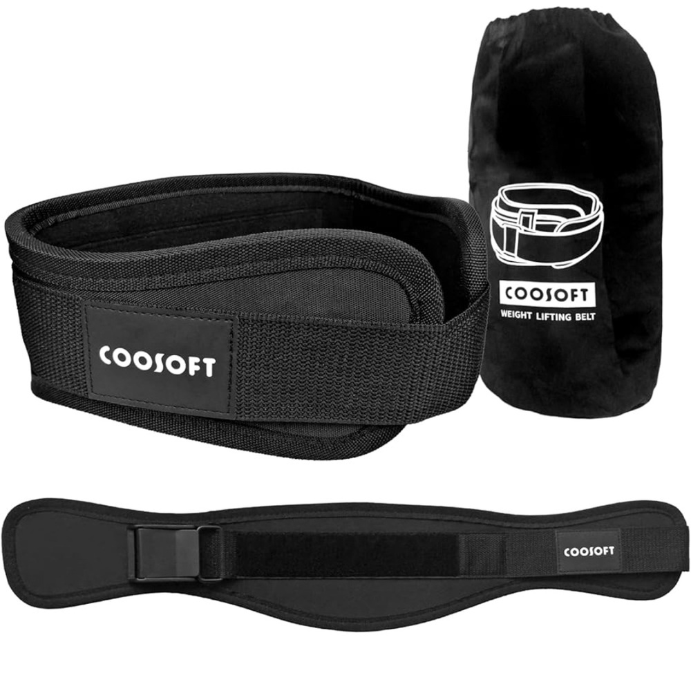 NEW IN PACKAGE. Coosoft Medium weight lifting supportive brace.‎ Black.